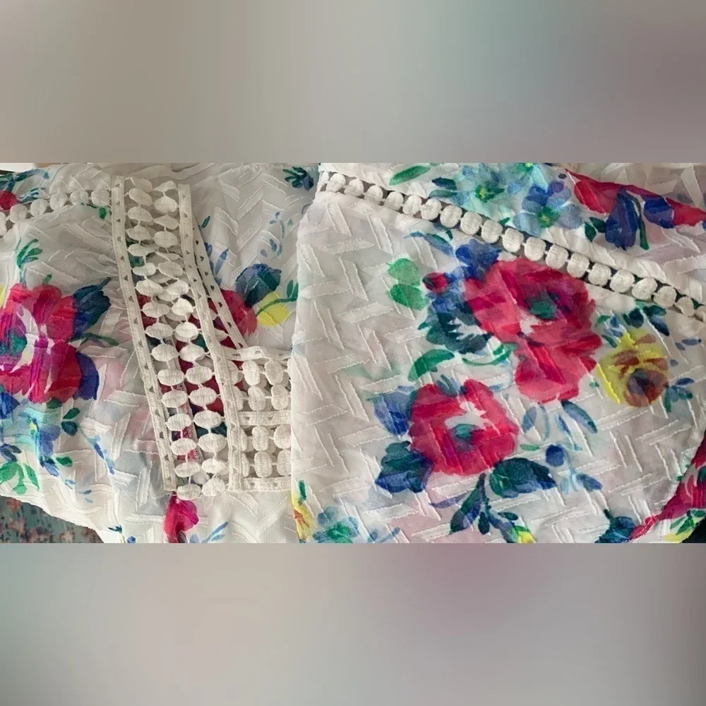 Excellent Condition, Meadow Rue/Anthropologie Flutter/Kimono Oversized Top, Sz S - Picture 11 of 12